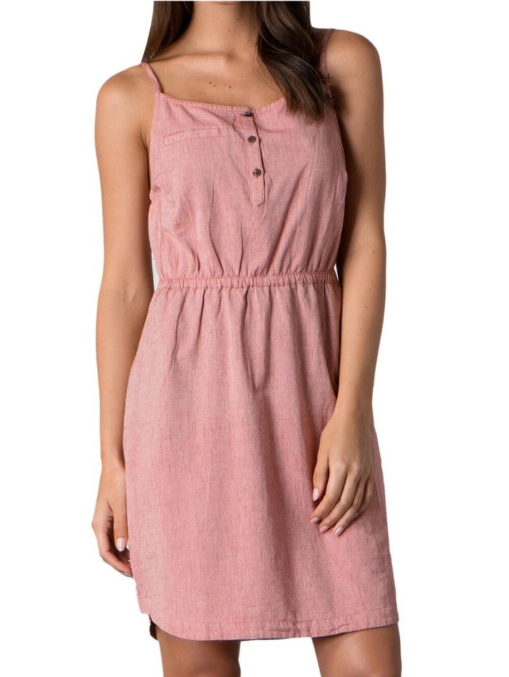 Toad & Co Festivator Dress Organic Cotton Pale Pink Women's S Small Tank Dress